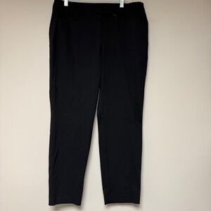 Lane Bryant Black Ankle Pants Women's Size 14 Rayon Nylon Spandex Stretch